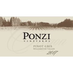 Ponzi Vineyards, Pinot Gris Willamette Valley