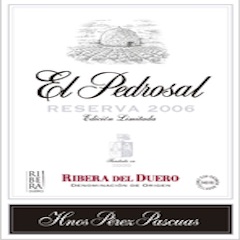 Bodegas Hermanos Pérez Pascuas, Ribera del Duero El Pedrosal Reserva Limited Edition (2009) Label