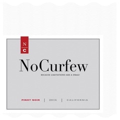 No Curfew, Pinot Noir California Label